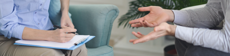 Doctor and patient consultation.